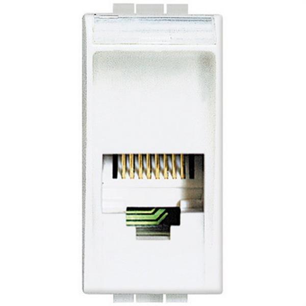 BTICINO N4258/11N Base teléfono con 4 contactos RJ11 LIGHT