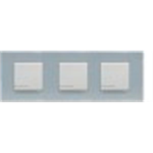 BTICINO N4802/3AL *PLACA 2+2+2 MOD.LIGHT ALUM.ZAMAK