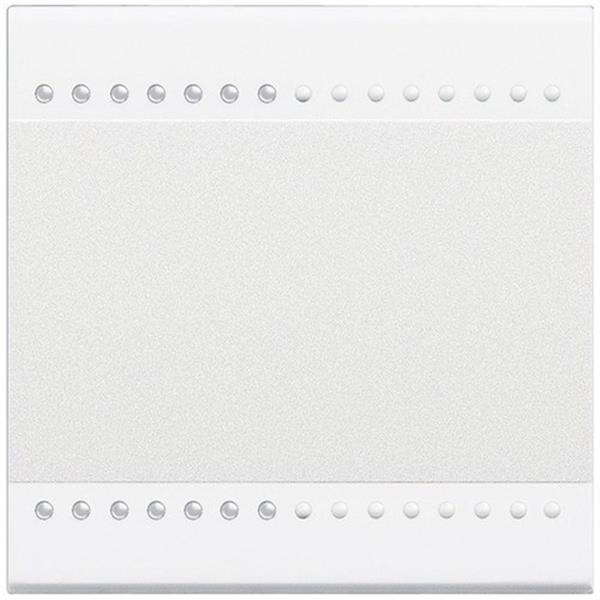 BTICINO N4911M2N Tecla iluminación 2 funciones con 2 módulos en color blanco
