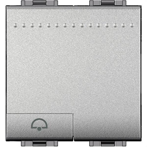 BTICINO NT4042M2N Pulsador NO + símbolo campana Livinglight con 2 módulos TECH