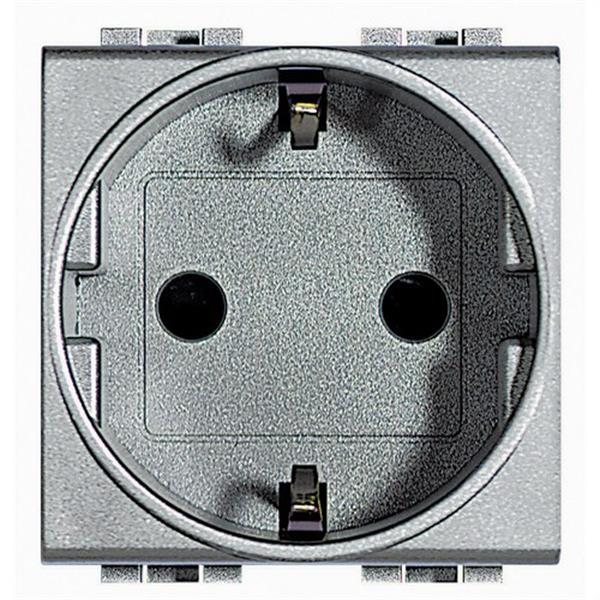BTICINO NT4141 Base schuko 2P+T 10/16A 250V CA con 2 módulos tech