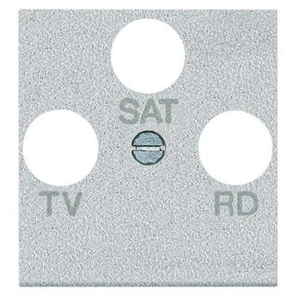 BTICINO NT4207 Frontal acabado para bases TV/R-SAT con 2 módulos