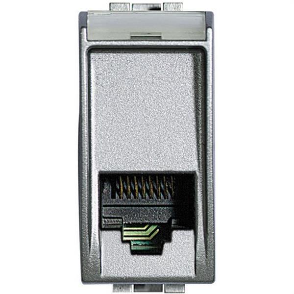 BTICINO NT4258/11N Base teléfono estrecho 1 módulo 4 contactos RJ11 conexión K10