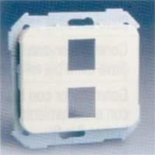 SIMON 75589-38 ADAPTADOR 2 RJ-45 AMP SERIE 75 GRAFITO