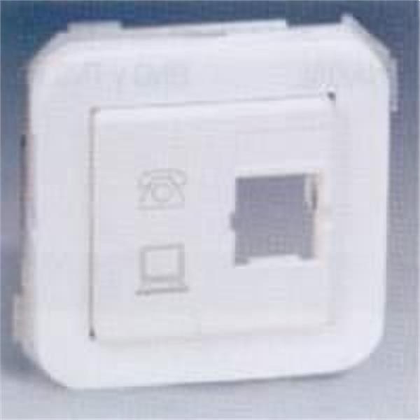 SIMON 31098-31 ADAPTADOR/A 1 CONECTOR RJ-45 CATEGORIA 5 ATT SERIE 31 MARFIL 