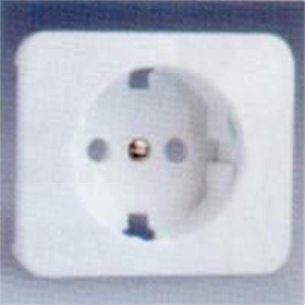 SIMON 75044-31 TAPA ENCHUFE 2 POLOS+TOMA TIERRA LATERAL SEGURIDAD SERIE 75 MARFIL