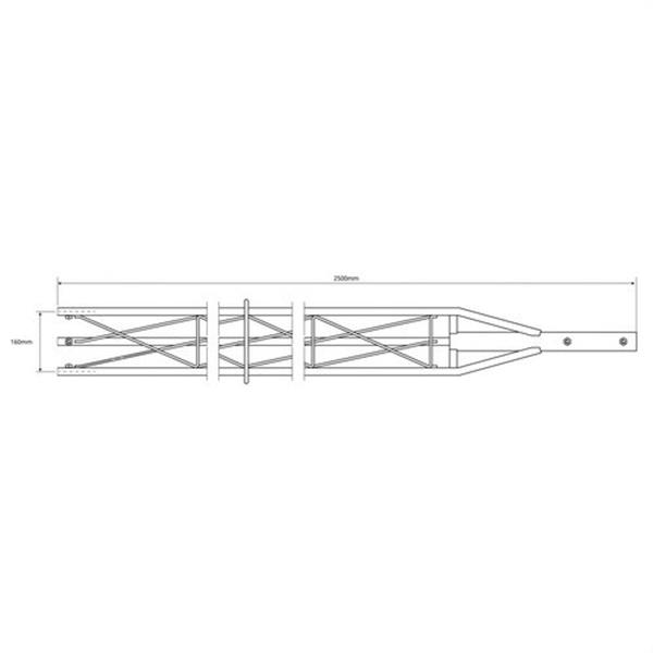 TELEVES 3015 Torreta 180SE superior con aro 2,5m