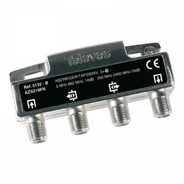 TELEVES 5132 *DERIVADOR 2D TIPO B CON CONECTORES F