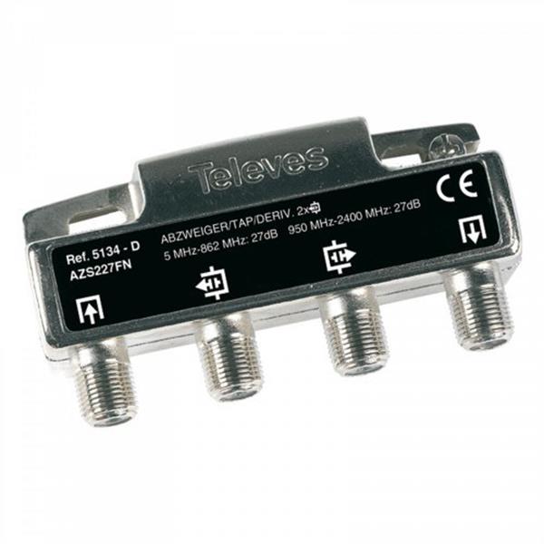 TELEVES 5134 DERIVADOR 2D TIPO D CON CONECTORES F