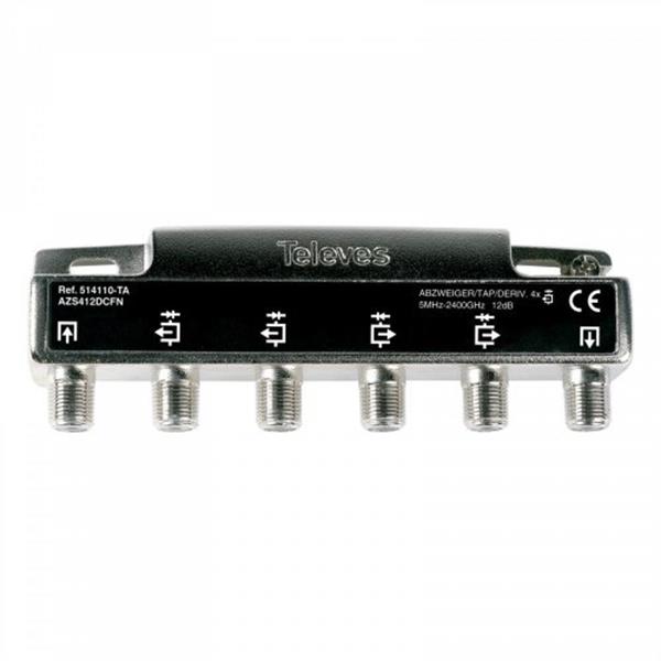 TELEVES 514110 Derivador 5 2400MHz F 4D 12dB TA+DC
