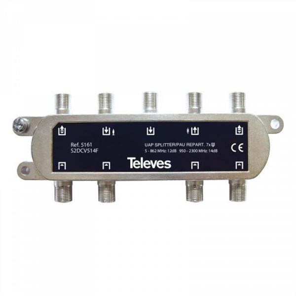 TELEVES 5161 Repartidor interior 7D 12/14 dB+PAU