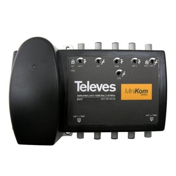 TELEVES 5317 Central amplificador Minikom RET+Matv+2FI "F" G(-5)/30/33..38