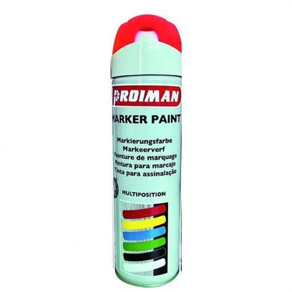 PROIMAN 900003 Spray marcador 360 500ml rojo