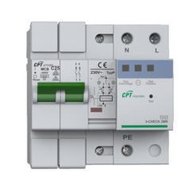 CIRPROTEC 77706255 Protector contra sobretensiones combinadas V-CHECK 2MR-40 230/400V 1P+N Curva C IGA 40A Tip