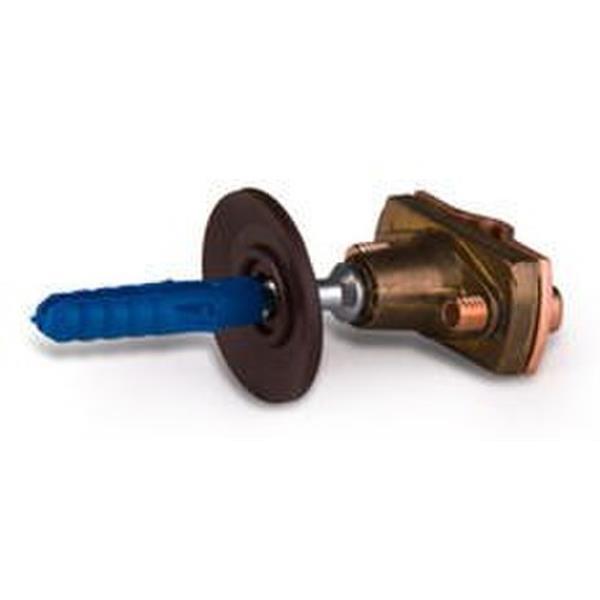 CIRPROTEC 77909100 Soporte M-8 bronce con tirafondo para cable 50/70mm2