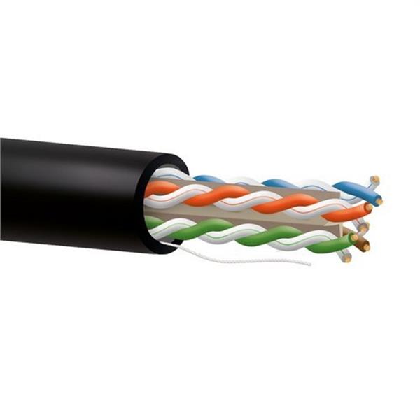 KEYNET SYSTEMS TD-652UT-NBR Cable Cat6 U/UTP BC 23AWG 250Mhz PE + exterior negro carrete (En caja) (Carrete 305 MTS)