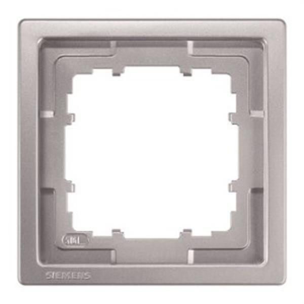 BJC 5TG13211 Marco simple Delta style 82x82mm en platino metalizado