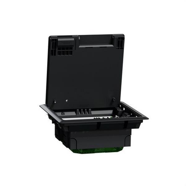 SCHNEIDER ELECTRIC INS52120 Caja de suelo M para 2 módulos dobles gris oscuro