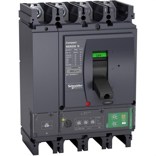 SCHNEIDER ELECTRIC LV433941 Interruptor automático NSX630 4P 50k Micrologic 4.3 Vigi 570A