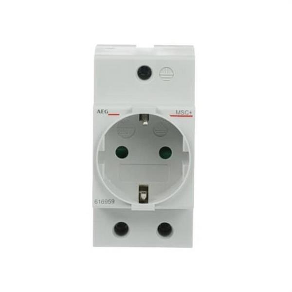 AEG Baja Tensión 2CSM616959R0721 Toma corriente MSC+ SE 16A 250V CA 2,5 módulos