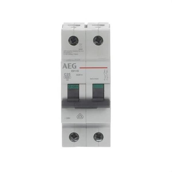 AEG Baja Tensión 4TQA552814R0000 Magnetotérmico E90 Curva-C 25A 1P+N 2 módulos
