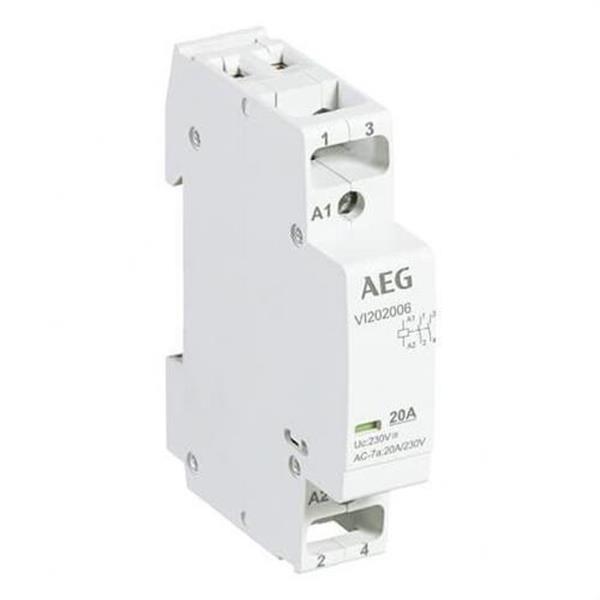 AEG Baja Tensión 4TQB111261R0000 Contactor VI202006 20A 2NA 230V CA/CC 1 módulo