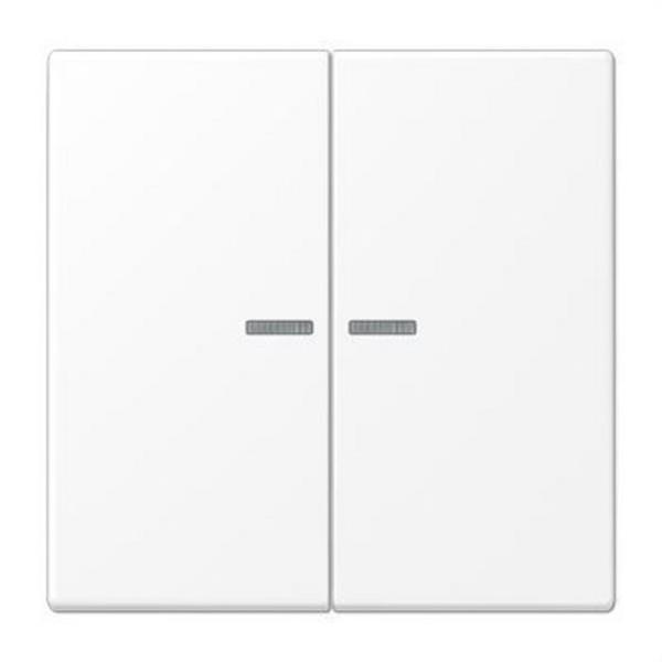 JUNG LS995KO5WWM Tecla x2 con visor LS blanco mate