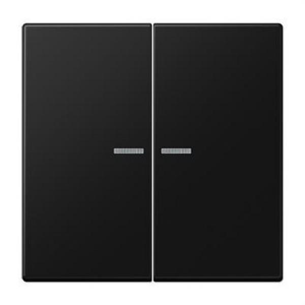 JUNG LS995KO5SWM Tecla x2 con visor LS negro mate