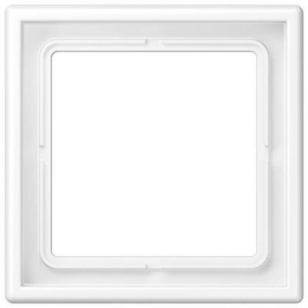 JUNG LS981WWM Marco simple 81x81mm LS 990 lacado mate blanco alpino mate para montaje horizontal o vertic