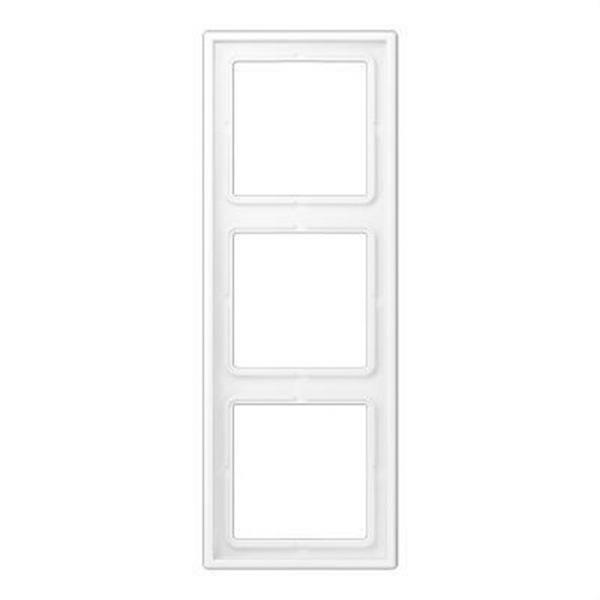 JUNG LS983WWM Marco triple 81x223mm LS 990 lacado mate blanco alpino mate para montaje horizontal o verti