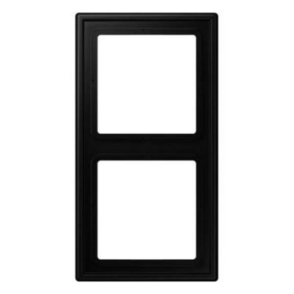 JUNG LS982SWM Marco doble 81x152mm LS 990 lacado mate negro mate para montaje horizontal o vertical