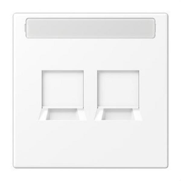 JUNG LS1969-2NAWEWWM Cubierta modelo Jack x2 Radiall LS blanco mate