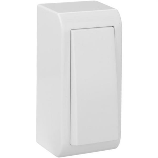 SOLERA MUR03/2U Pulsador estrecho 10A 250V 33x70x25mm blanco