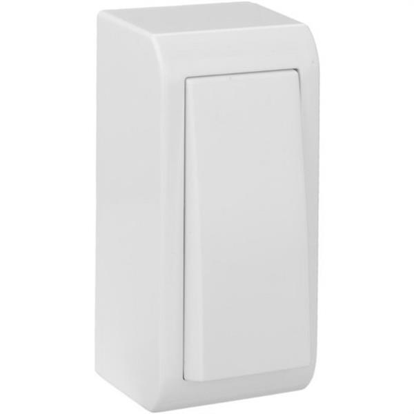 SOLERA MUR02/2U Conmutador / interruptor estrecho 10AX 250V 33x70x25mm blanco