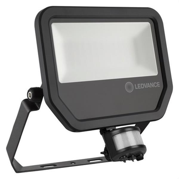 LEDVANCE 4058075461031 Proyector Floodlight baja potencia con sensor FL PFM 50W/4000K SYM 100 S negro