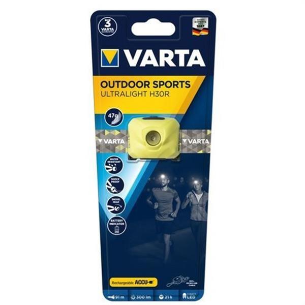 VARTA 18631201401 Linterna Outdoor Sports Ultralight lima H30R 3W 300lm frontal
