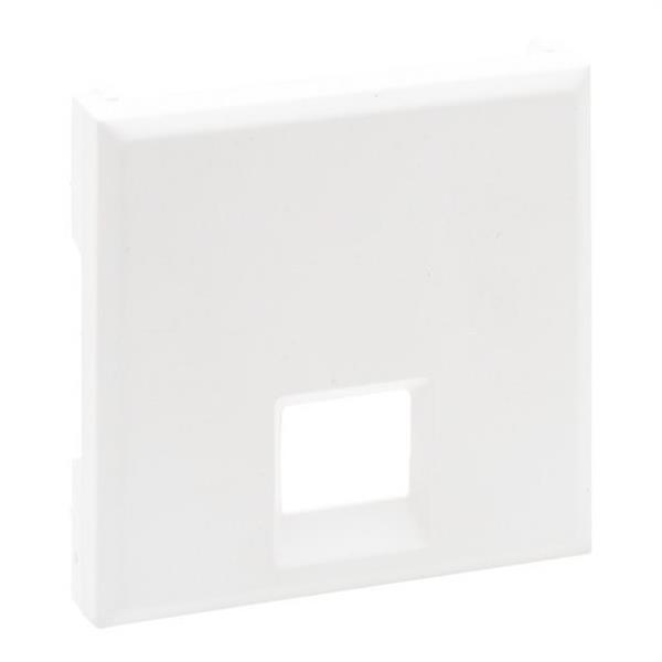 LEGRAND 864142 Frontal Niloé Step para bases telefónicas e informáticas RJ 45, blanco mate