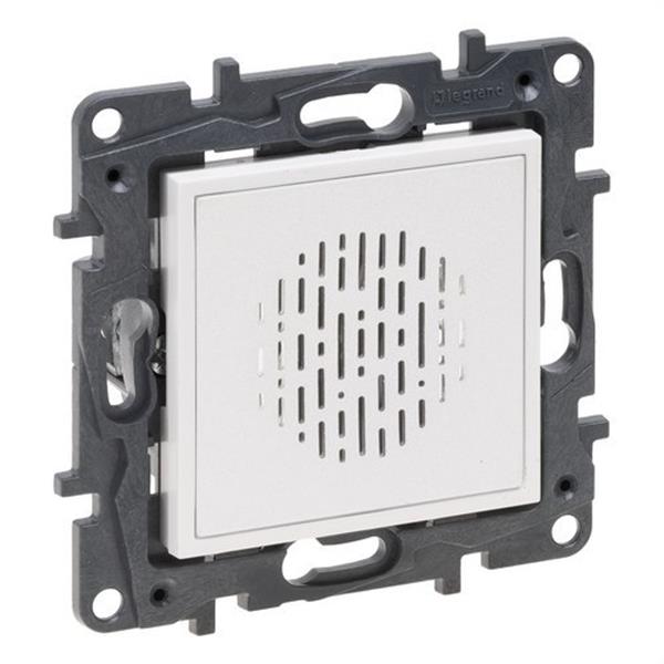LEGRAND 864188 Zumbador Niloé Step 250V, blanco mate