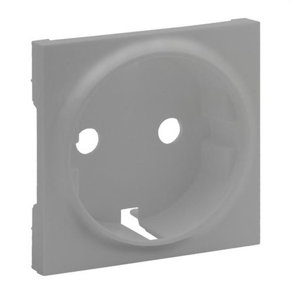 LEGRAND 864320 Frontal Niloé Step para base de corriente 2P+T, aluminio