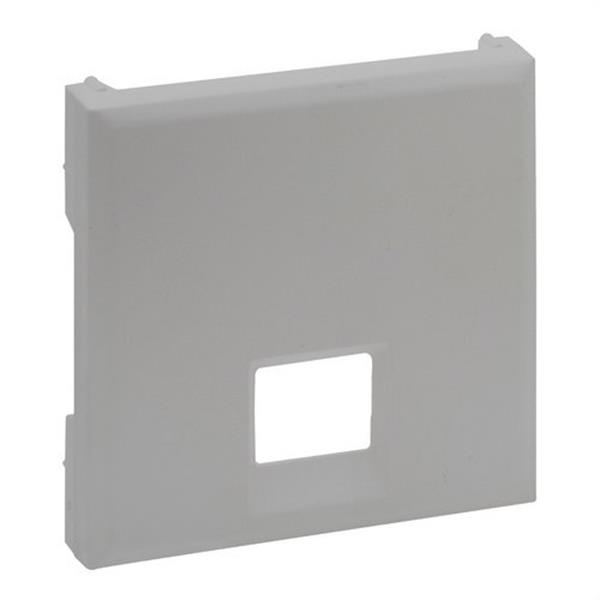 LEGRAND 864342 Frontal Niloé Step para bases telefónicas e informáticas RJ 45, aluminio