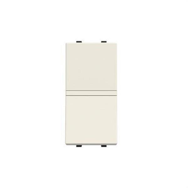 NIESSEN N2101 BB Interruptor monopolar 1 módulo Zenit blanco con embellecedor en blanco