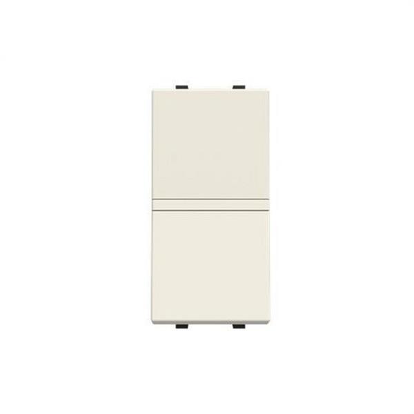 NIESSEN N2102 BB Conmutador 1 módulo Zenit blanco con embellecedor en blanco