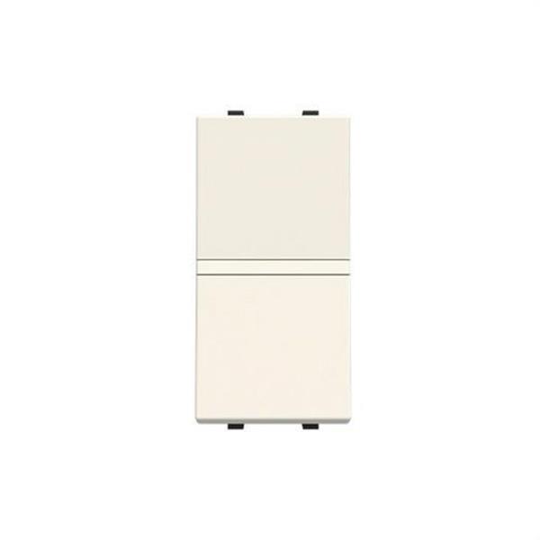 NIESSEN N2110 BB Cruzamiento 1 módulo Zenit blanco con embellecedor en blanco