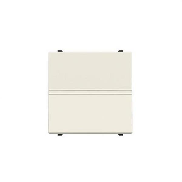 NIESSEN N2201 BB Interruptor monopolar 2 módulos Zenit blanco con embellecedor en blanco