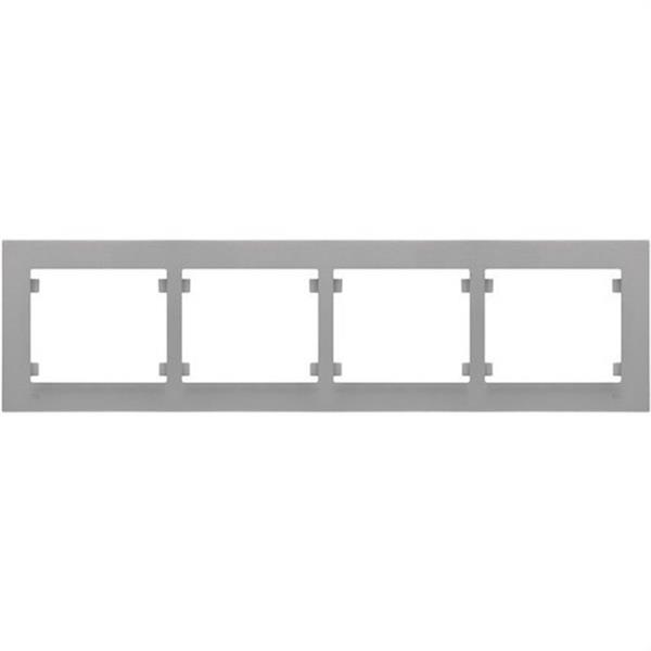 BJC 18014-MA Marco 4 elementos horizontal serie Iris Plus aluminio mercurio