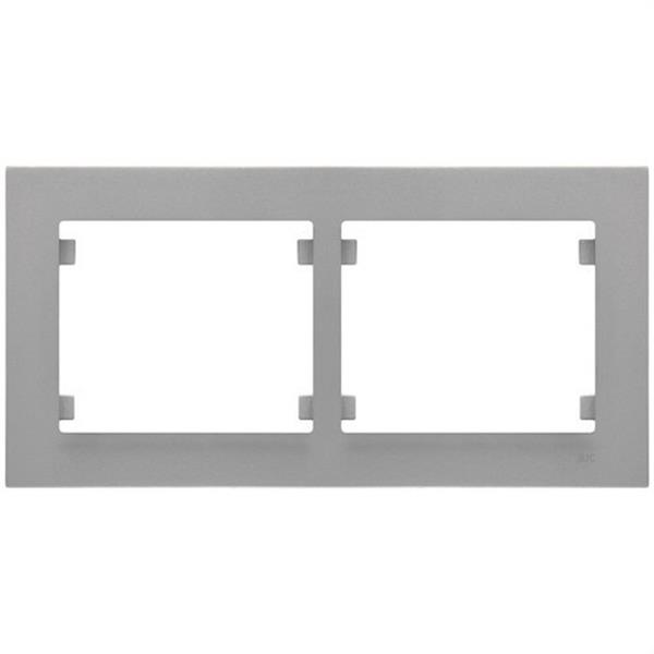 BJC 18012-MA Marco 2 elementos horizontal serie Iris Plus aluminio mercurio