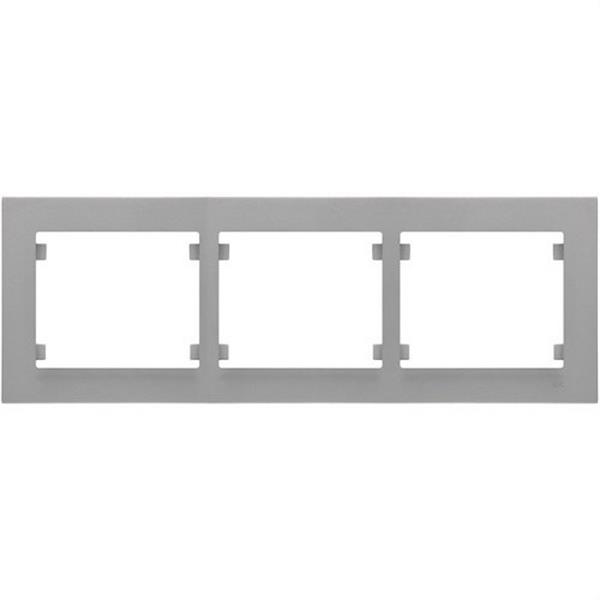 BJC 18013-MA Marco 3 elementos horizontal serie Iris Plus aluminio mercurio