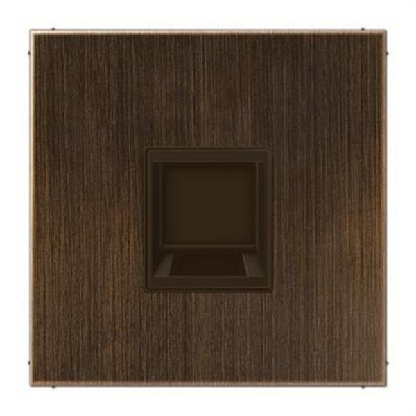 JUNG ME1969-1WEAT Placa modular Jack-Radiall 1 toma LS latón antik