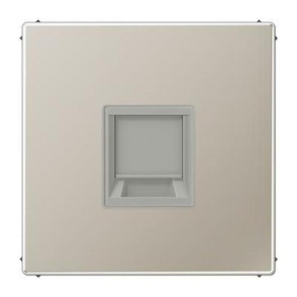 JUNG ES1969-15WE Placa modular Jack 1 toma LS acero