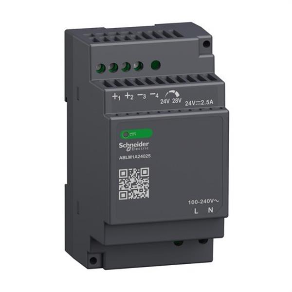 SCHNEIDER ELECTRIC ABLM1A24025 Fuente de alimentación DIN POWER SUPPLY 24V 2.5A modular en carril
